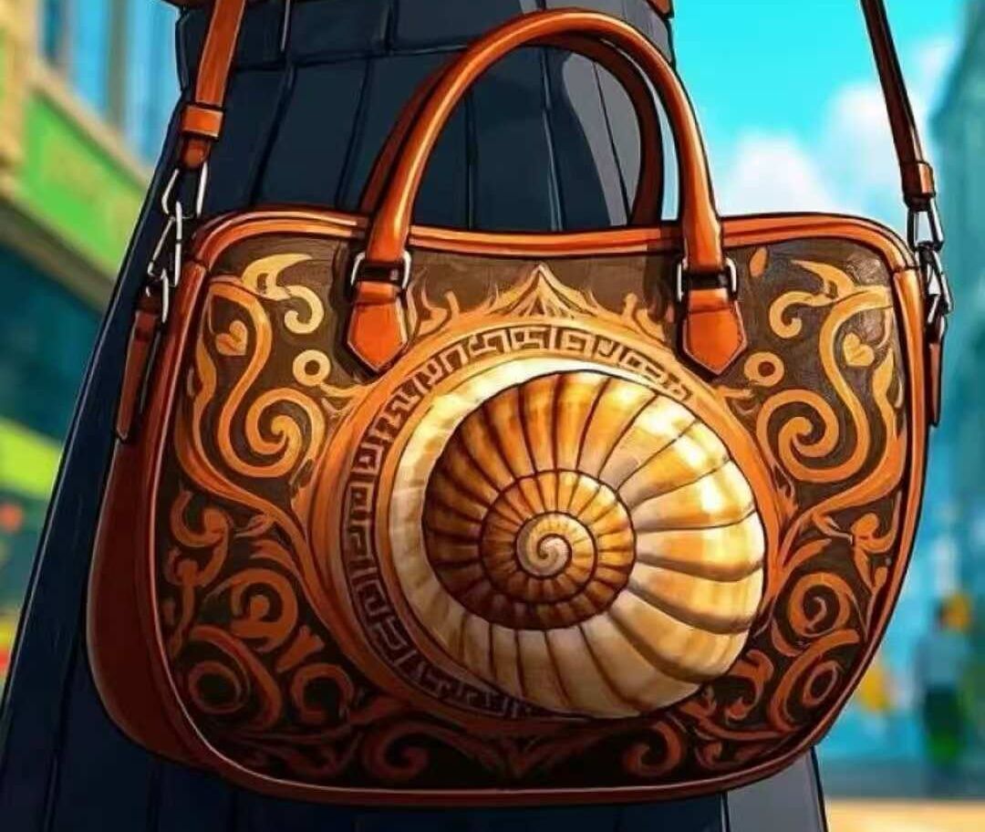 宝螺高档女士手提并挎肩包